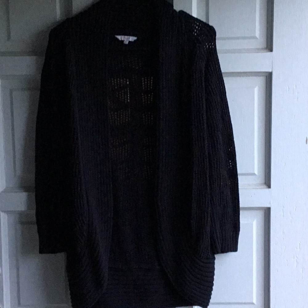 Black cardigan